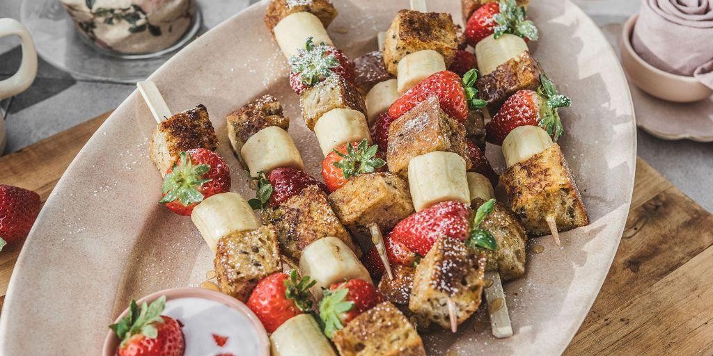 Grilled Cinnamon French Toast Skewers