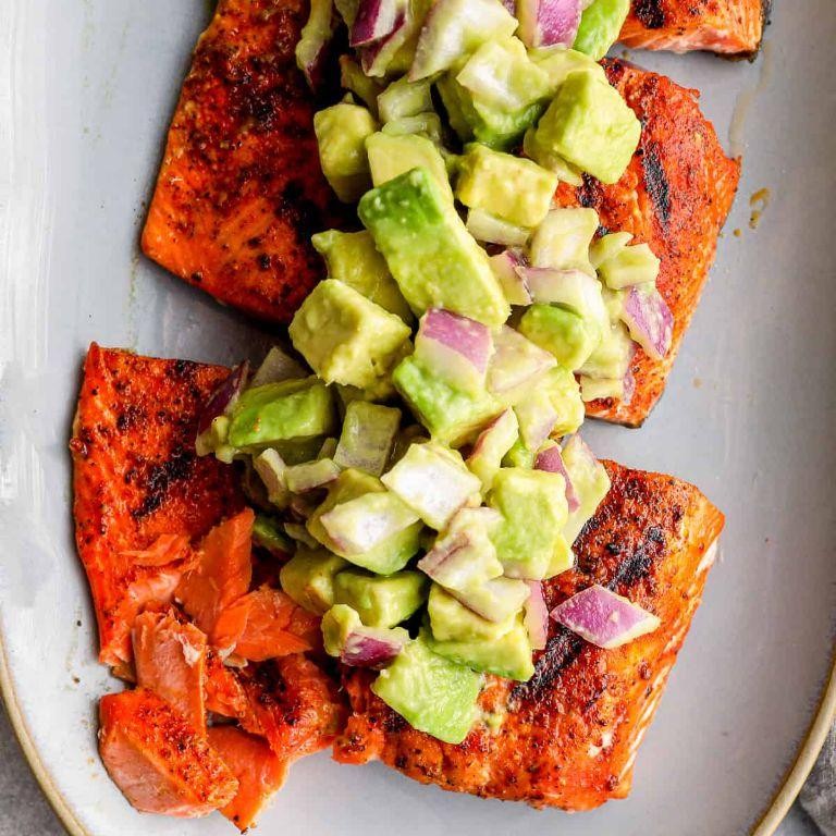 Grilled Citrus Salmon with Avocado Salsa