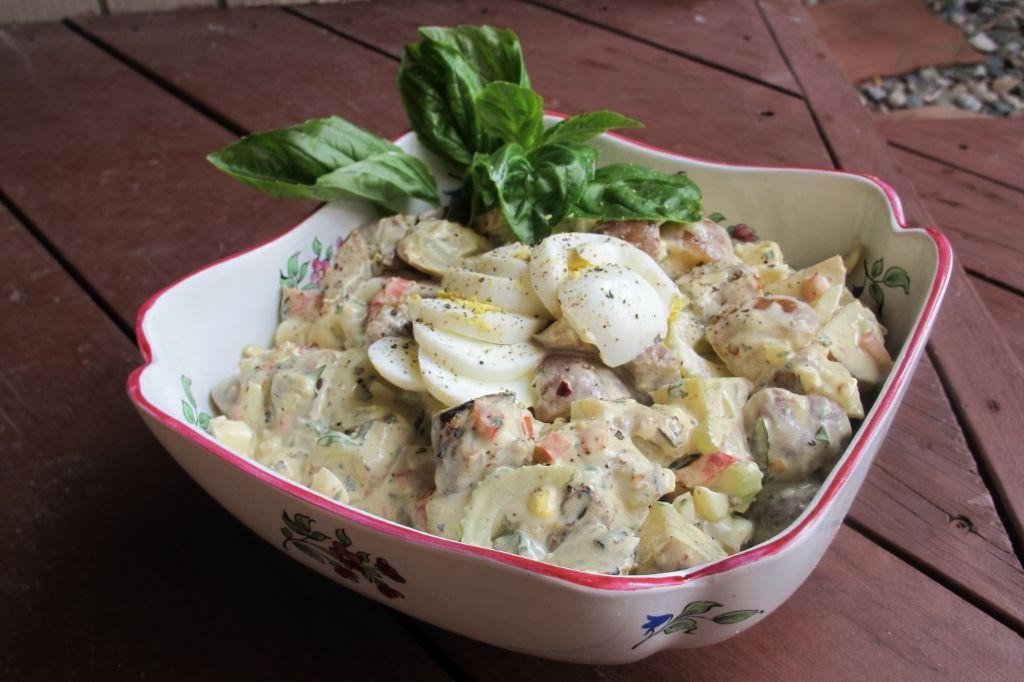 Grilled Eggplant and Potato Salad