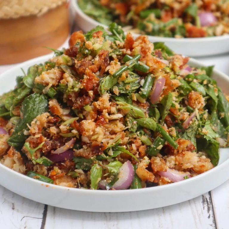 Grilled Fish Larb with Dill