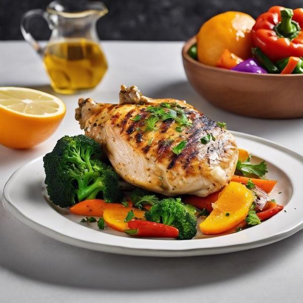 Grilled Herb Chicken with Steamed Vegetables