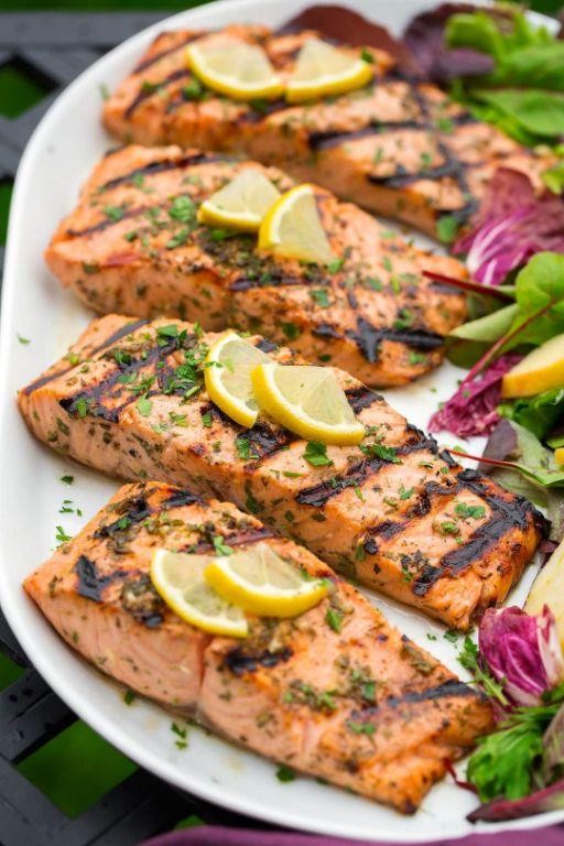 Grilled Lemon Herb Salmon
