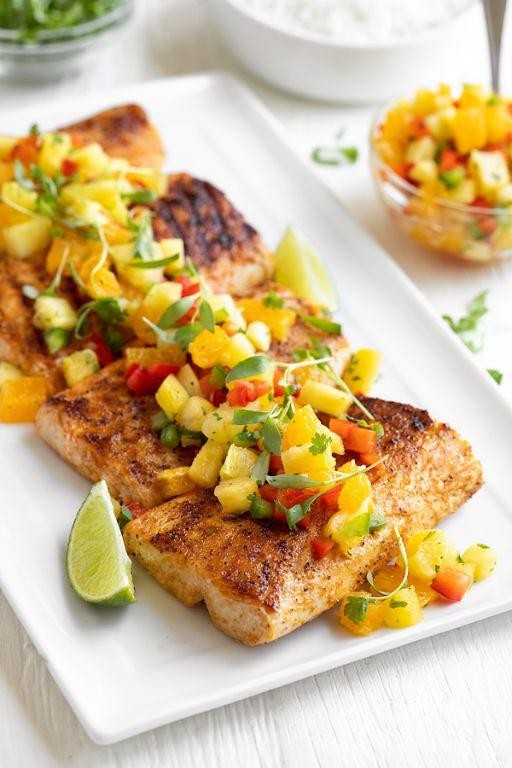 Grilled Mahi Mahi with Pineapple Salsa