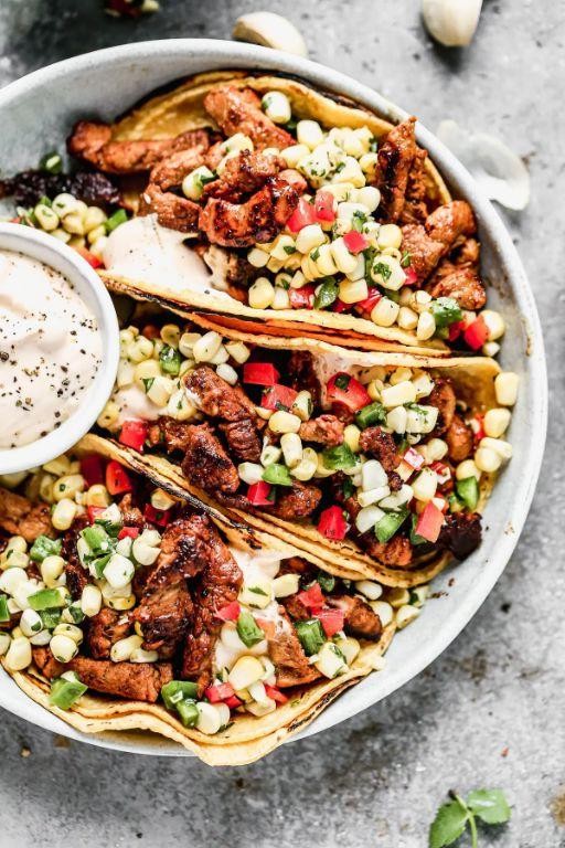 Grilled Pork Tenderloin with Mexican Street Corn