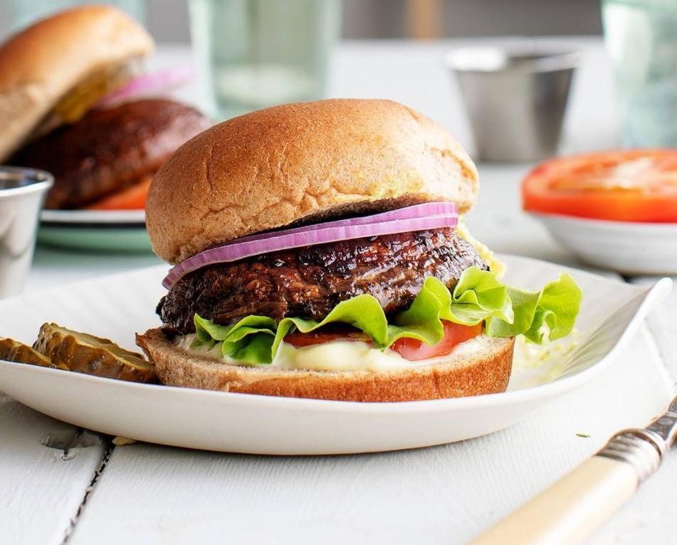 Grilled Portobello Mushroom Burgers