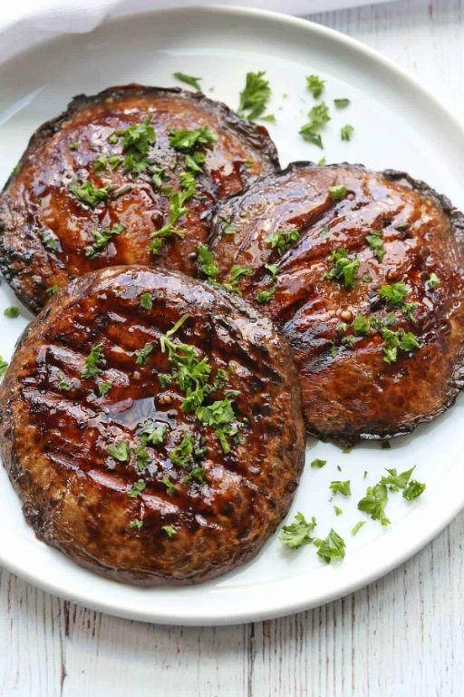 Grilled Portobello Mushrooms with Balsamic Glaze