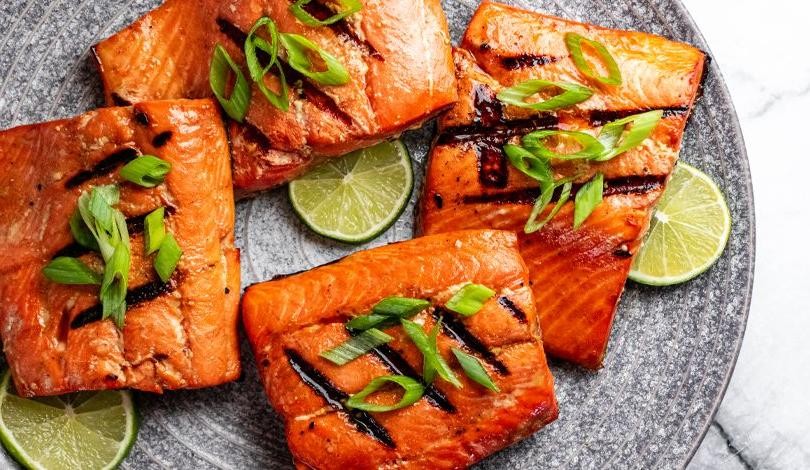 Grilled Salmon with Ponzu Glaze