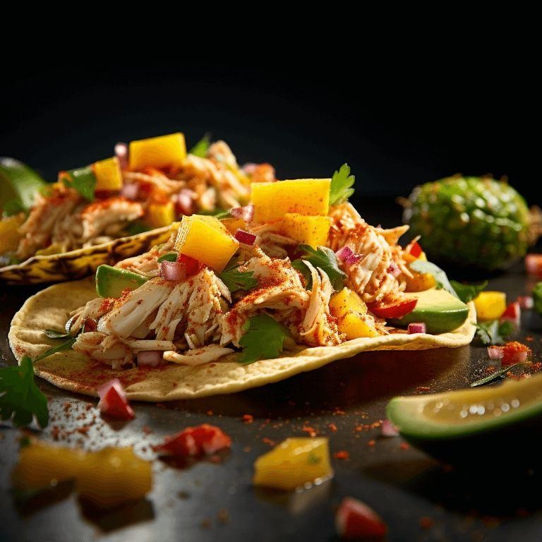 Grilled Soft Shell Crab Tacos with Mango Salsa