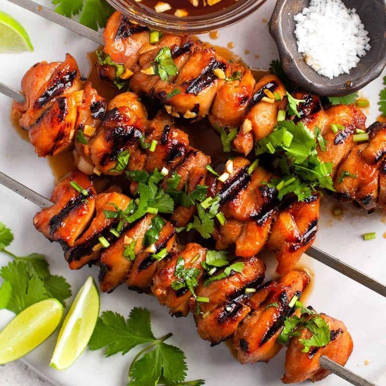 Grilled Sweet and Spicy Basa Skewers