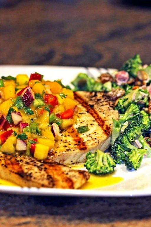 Grilled Swordfish with Mango Salsa