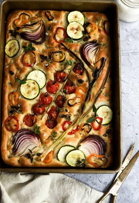 Grilled Vegetable Medley Focaccia