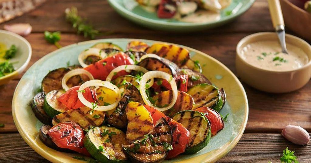 Grilled Vegetables with Ponzu Drizzle