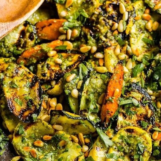 Grilled Veggie Cubano with Pesto