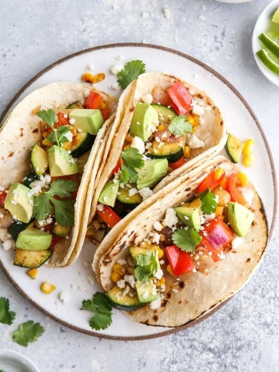 Grilled Veggie and Avocado Tacos
