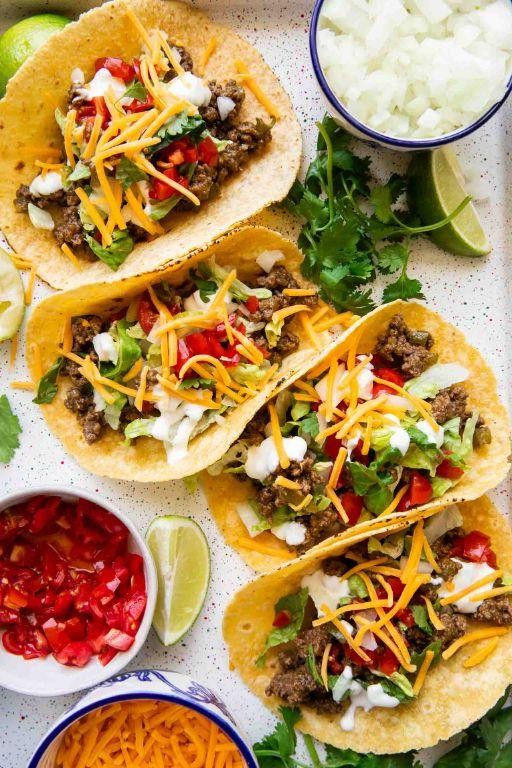Ground Beef and Corn Tacos