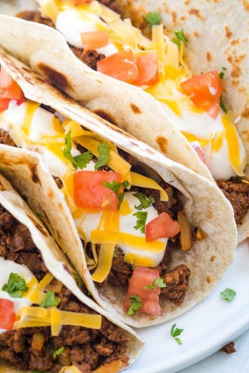 Ground Beef and Cream Cheese Tacos
