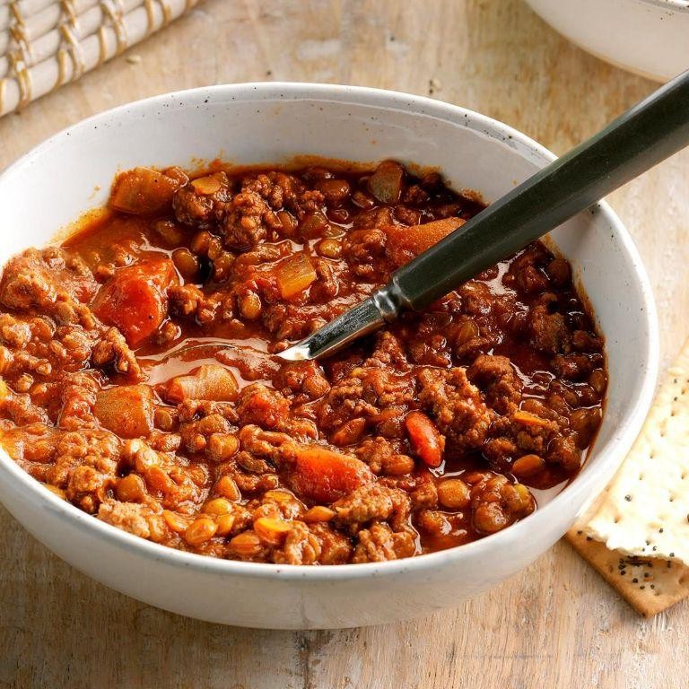 Ground Beef and Lentil Chili