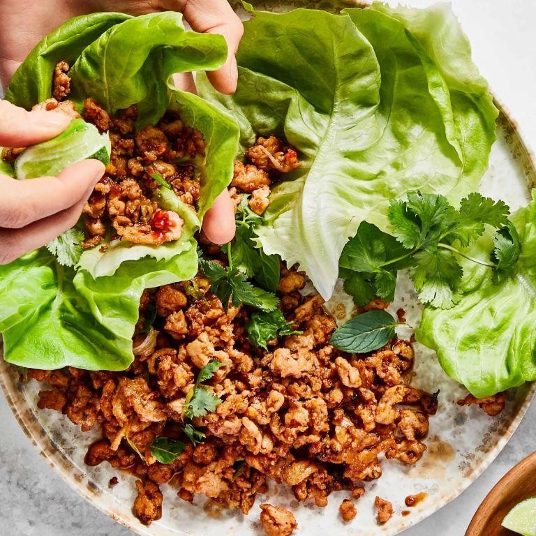 Ground Chicken Breast Lettuce Wraps