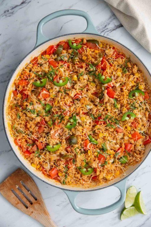 Ground Chicken and Rice Casserole