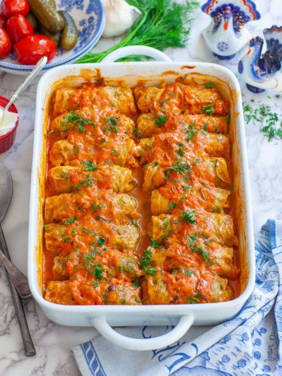 Ground Turkey Cabbage Roll Casserole