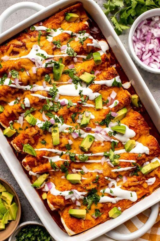 Ground Turkey and Black Bean Enchiladas