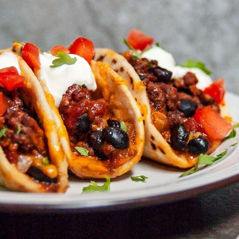 Ground Turkey and Black Bean Tacos