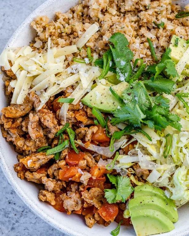 Ground Turkey and Cauliflower Rice Stir-Fry