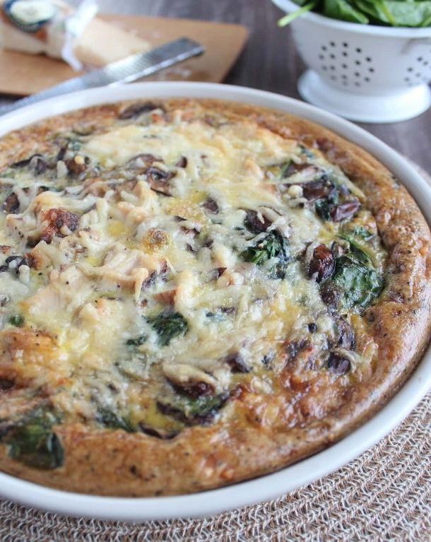 Ground Turkey and Mushroom Quiche