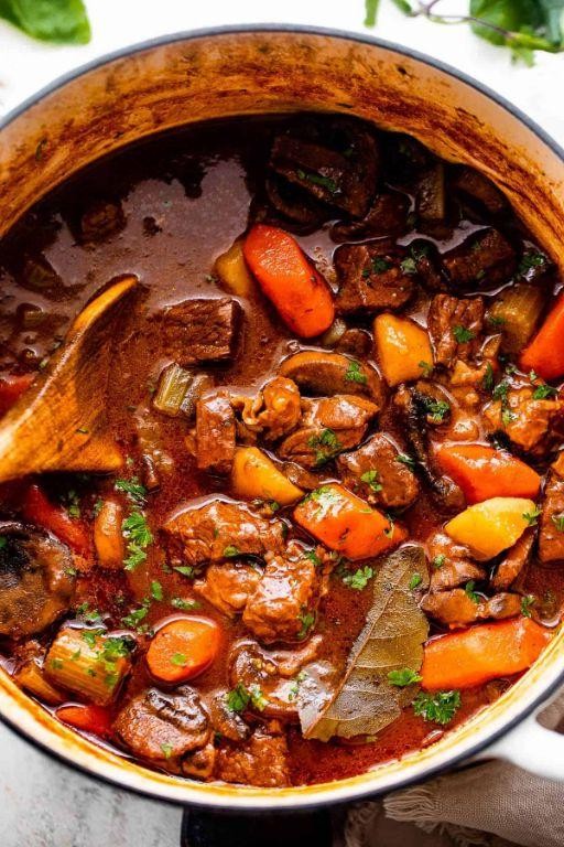 Guinness Beef Stew with Mushrooms