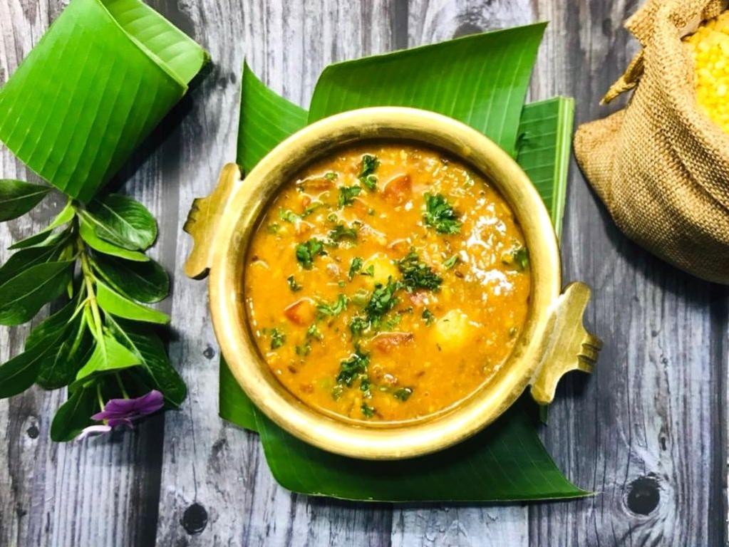 Gujarati Dal with Mixed Vegetables