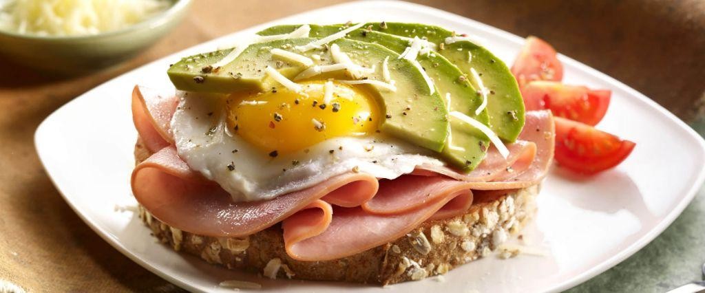 Ham, Egg, and Avocado Toast