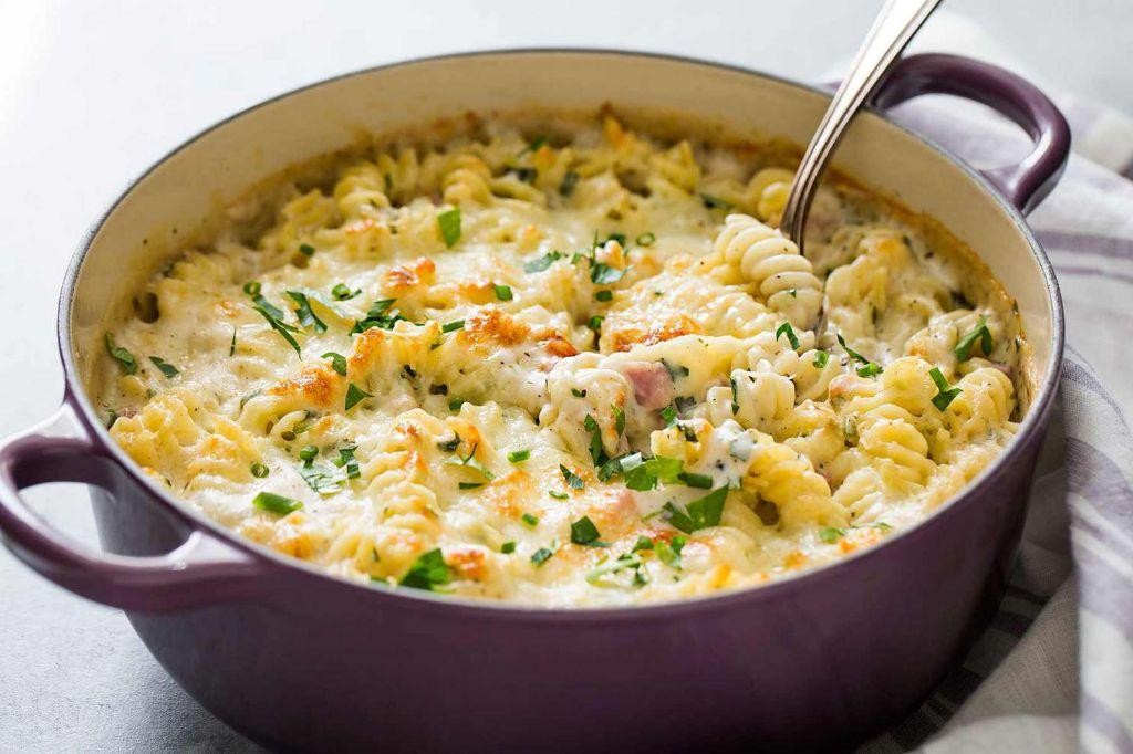Ham and Cheese Pasta Bake