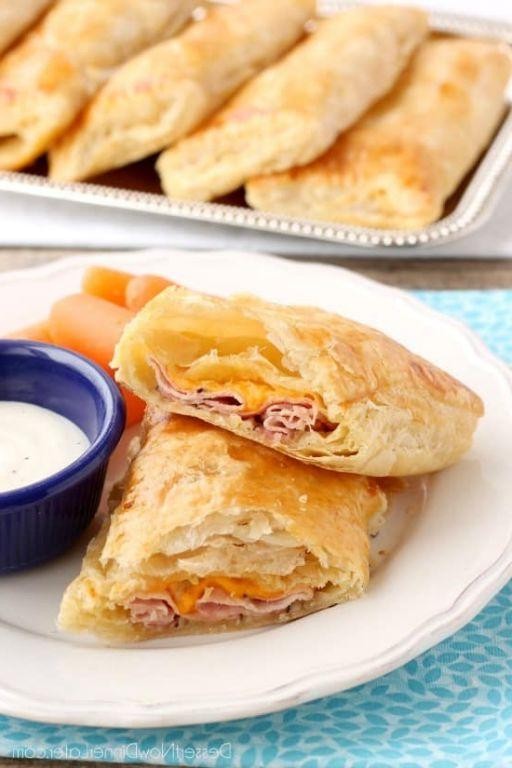 Ham and Cheese Puff Pastry Pockets