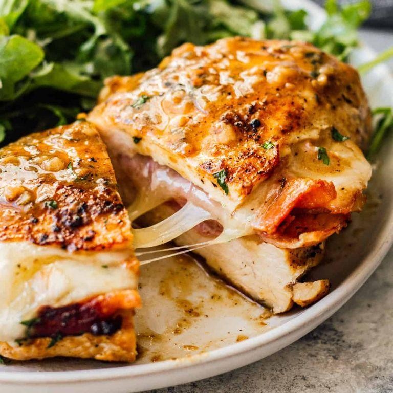 Ham and Cheese Stuffed Chicken Breast