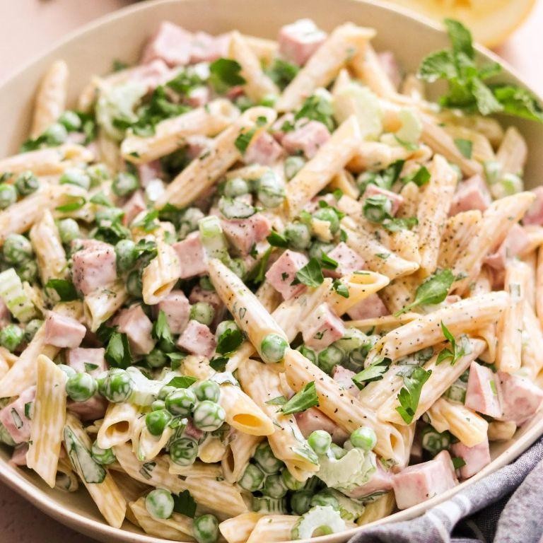 Ham and Pea Pasta Salad