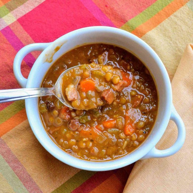 Ham and Split Lentil Soup