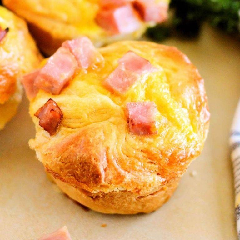 Ham and Swiss Biscuit Cups