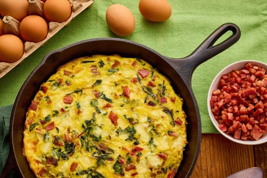 Ham and Swiss Chard Frittata
