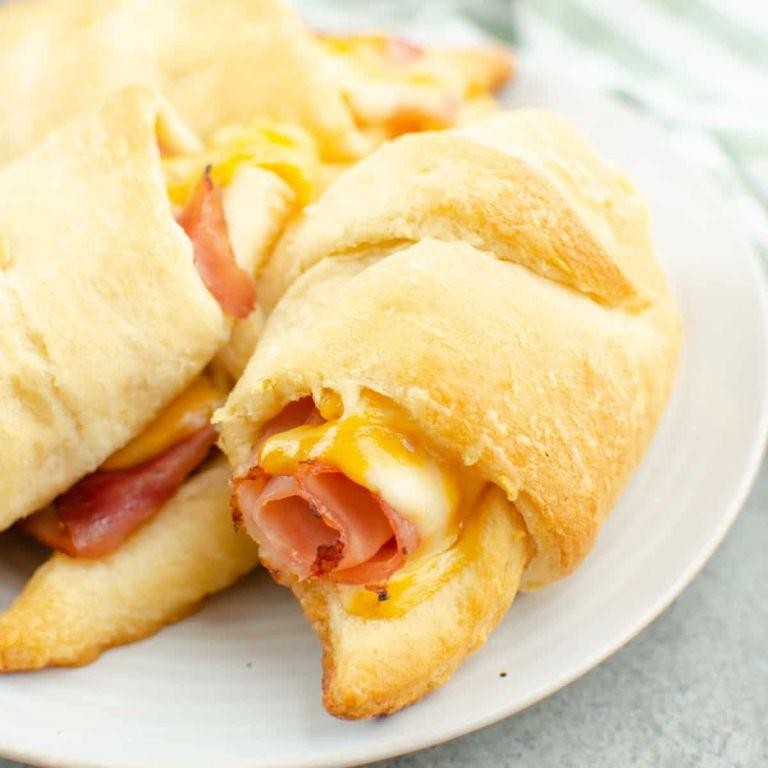 Ham and Swiss Crescent Roll-Ups
