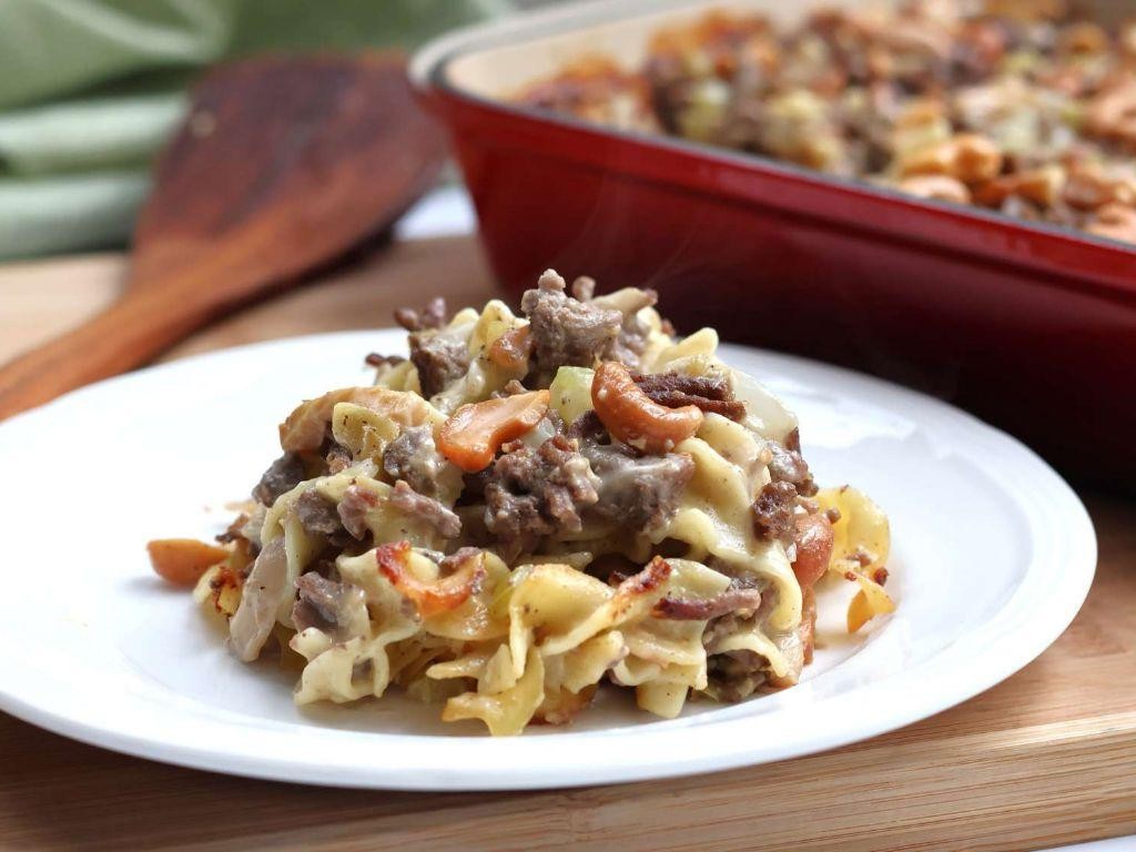 Hamburger and Mushroom Hot Dish