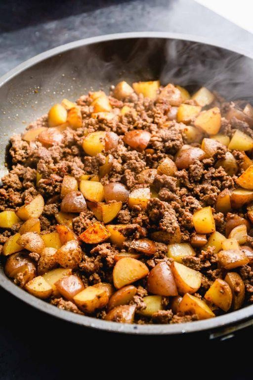 Hamburger and Potato Hash