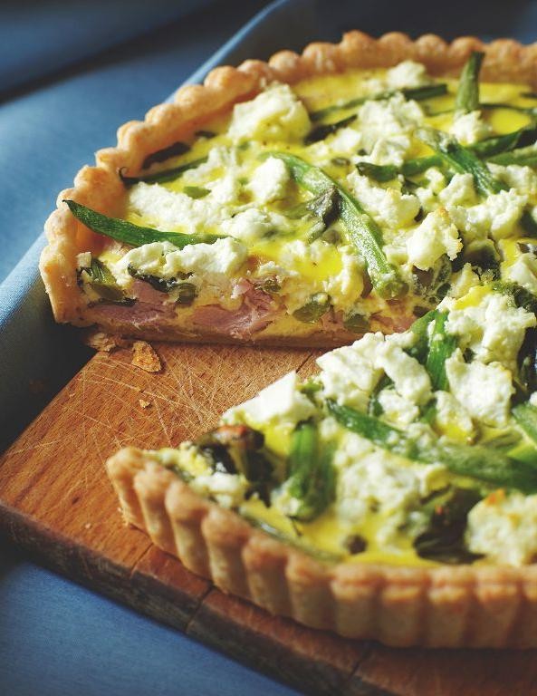 Haricot Vert and Goat Cheese Tart
