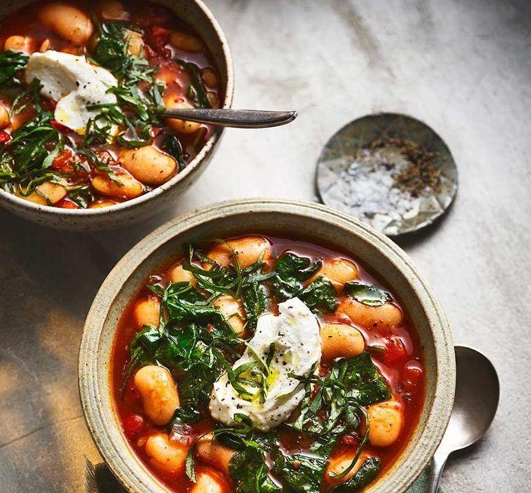 Harissa-Spiced Slow Cooker Black Bean Soup