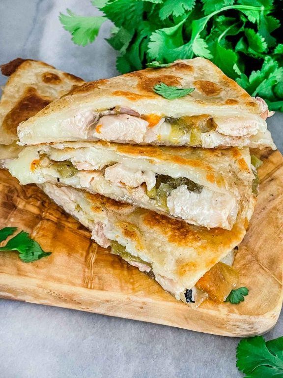 Hatch Chili Chicken Quesadillas