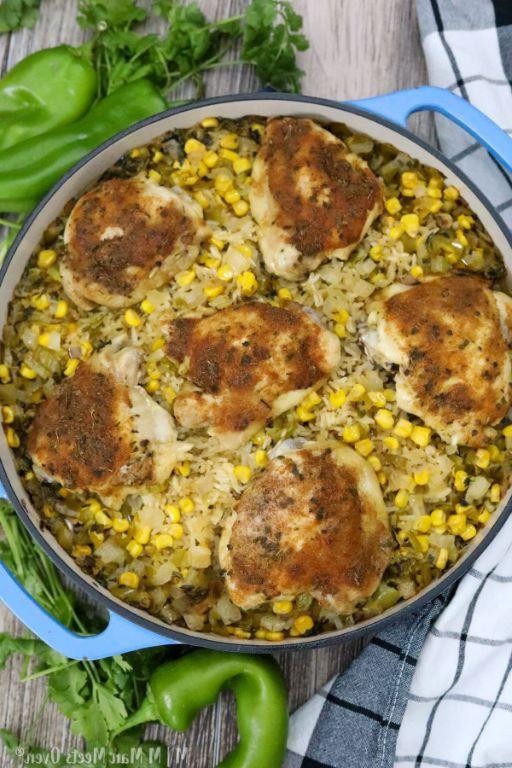 Hatch Chili Chicken and Rice Skillet