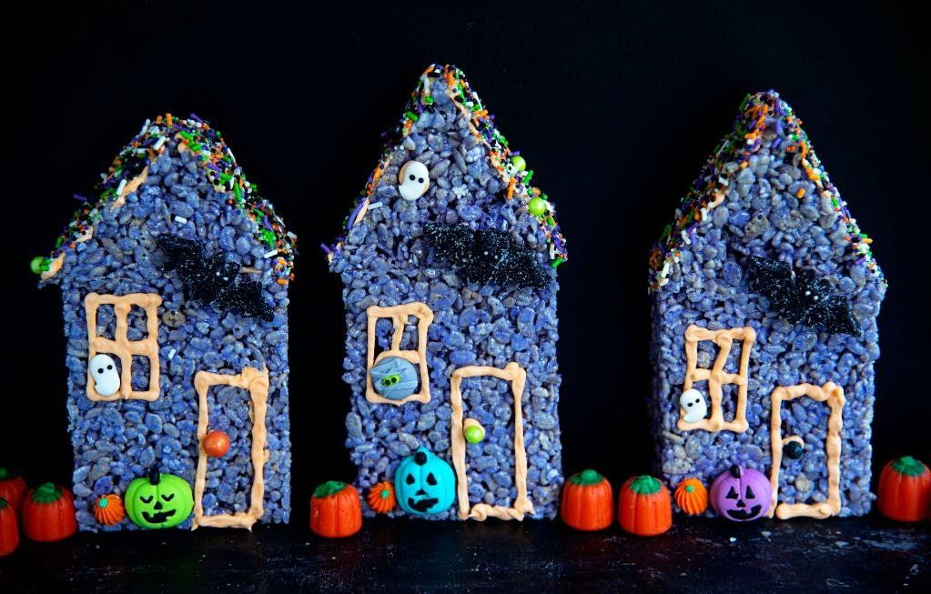 Haunted House Krispie Squares
