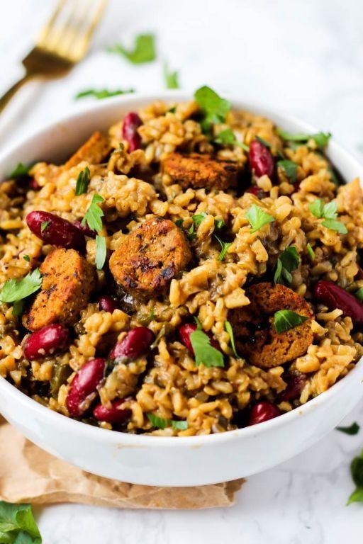 Healthy Brown Rice and Vegetable Jambalaya