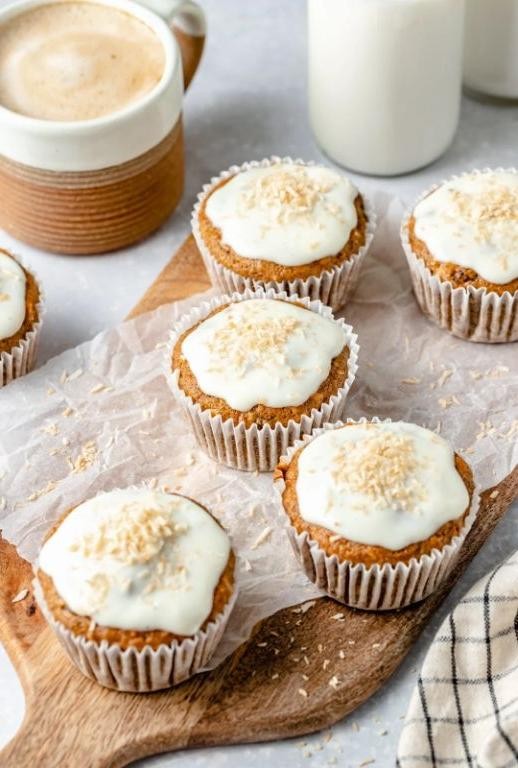 Healthy Carrot Cake Muffins