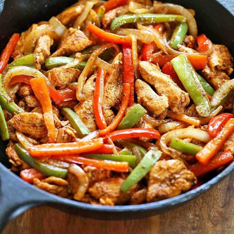Healthy Chicken Fajitas