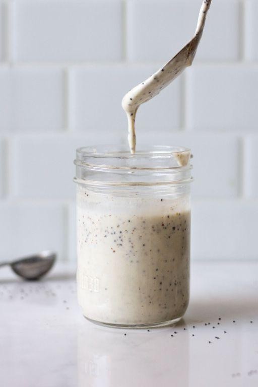 Healthy Greek Yogurt Poppy Seed Dressing